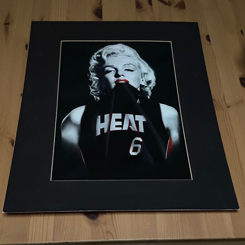 Black and White Art Print with Red Accents